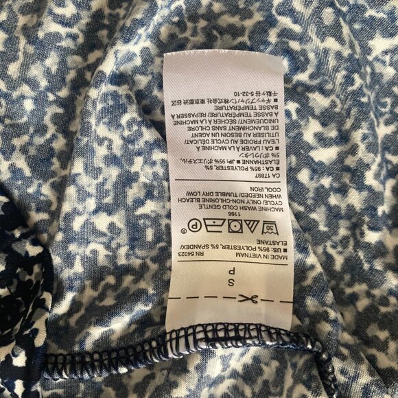 NWT Banana Republic Navy Faux Wrap Assymetrical Dress Size S - Picture 4 of 6